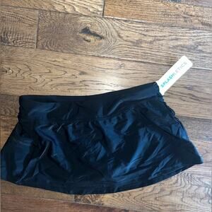 Spalshletics Swim Skort Womens Size Small Black Athletic Bottoms New Beach Boat